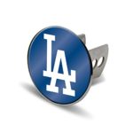 Rico MLB Los Angeles Dodgers Laser Cut Metal Hitch Cover, Large, Silver