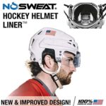 No Sweat Hockey Helmet Liner – Moisture Wicking Sweatband Absorbs Dripping Sweat | Helps Prevent Acne, Reduces Fogging/Anti-Fog…