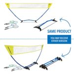 EastPoint Sports Easy Setup Badminton Set, assemble in minutes, storage in the base, fun for all ages
