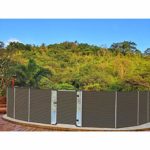 Coarbor Pool Fence for Inground Pools Privacy Safety Pool Fence Outdoor Fencing with Poles Removable Flexible Deck Backyard Garden Chicken Dog Fence Panels Barrier 4’Hx16’L