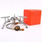 Camping Gas Stove Portable Backpacking Fuel Burner Folding Electronic Windproof for Outdoor Accessories Gear