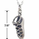 Sterling Silver Irish Step Dance Ghillie Soft Shoe 3D Charm Necklace 18″