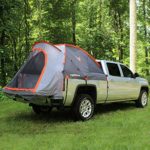 Rightline Gear 110730 Full-Size Standard Truck Bed Tent 6.5′, Gray and orange