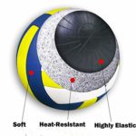 Official Volleyball – Waterproof Indoor/Outdoor Volleyball for Pool,Game ,Gym ,Training ,Beach Play ( Size 5 ) -Blue