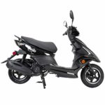 X-PRO 150cc Moped Scooter Street Scooter Gas Moped 150cc Adult Scooter Bike with 10″ Aluminum Wheels! (Black)