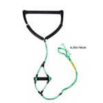 Water Sport Lines, Waterski Ropes Trick Handle 75 Foot 4 Section Phat Grip Thick Thermal Boat Wakeboard Water Sports Tow Rope, Green&Black