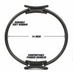 RitFit Pilates Ring – Premium Power Resistance Full Body Toning Fitness Circle – with Bonus eBook(Black)