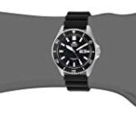 Orient Men’s Kanno Stainless Steel Japanese-Automatic Diving Watch with Silicone Strap, Black, 21.6 (Model: RA-AA0010B19A)