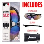 Franklin Sports MLB Baseball Sunglasses – Flip Up Baseball + Softball Sunglasses for Kids + Adults – Lightweight Sport Sunglasses for UV Protection