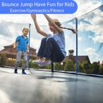 Smart Tech SMART TECH Trampoline for Kids and Adults-10FT Recreational Trampoline with Ladder and Enclosure Net and Spring Cover-ASTM Approved-Outdoor Backyard Jump Family Fun