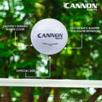 Cannon Sports White Rubber Volleyball for Indoor/Outdoor Training, Beach Play, & Netball