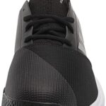 adidas Men’s Gamecourt Tennis Racquetball Shoe, Black/Matte Silver/White, 7.5