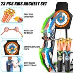 Bow and Arrow for Kids 4-6 8-12, Kids Archery Set with Light-up LED, Standing Target & Quiver, Indoor & Outdoor Boys Toys Gifts for 3 4 5 6 4-6 8-12 Years Old Boys (2 Pack)