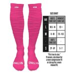 Nxtrnd XTD Scrunch Football Socks, Extra Long Padded Sport Socks for Men & Boys (Pink, Y)