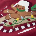 Gymboree,and Toddler Embroidered Graphic Long Sleeve Layered T-Shirts,Gingerbread Sleigh,8