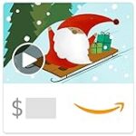 Amazon eGift Card – Santa Sledding with Gifts (Animated)