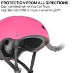 JBM Skateboard Bike Helmet for All Ages (5-99) – Lightweight, Adjustable & Design of Ventilation Multi-Sport Helemt for Bicycle Skate Scooter 3 Sizes for Adult Youth & Kids