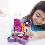 Polly Pocket Compact Playset, Sparkle Stage Bow with 2 Micro Dolls & Accessories, Travel Toys with Surprise Reveals