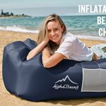 AlphaBeing Inflatable Lounger – Best Air Lounger Sofa for Camping, Hiking – Ideal Inflatable Couch for Pool and Festivals – Perfect Inflatable Beach Chair for Adults