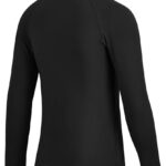 G Gradual Youth Boys Compression Thermal Shirt Long Sleeve Fleece Undershirt for Boy Football Baseball Soccer Base Layer(Black,M)