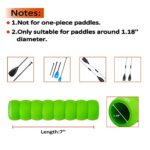 Paddychr Kayak-Paddle-Grips-Accessories-Wraps – Soft Yak Paddle Grips for Take Apart Paddles,Non Slip,Blister Prevention(Green)