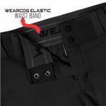 WEARCOG Premier Softball Pants | Black Adult Knicker Softball Pants with Belt Loops Elastic Bottom for Women’s | Small Size