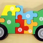 Tow Truck – 10 Piece Wood Montessori STEM Puzzle! Excellent toddler learning toys for hands-on STEAM fun plus it is portable and easy to pack while traveling or dining out with children!