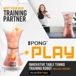 iPong Play Table Tennis Trainer Robot with 20 ABS Training Balls, Orange