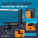 JOOLA Premium Avanti Table Tennis Net and Post Set – Portable and Easy Setup 72″ Regulation Size Ping Pong Screw On Clamp Net, ? 72″L x 0.5″W x 6″H, White/Black