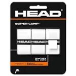 HEAD Super Comp Racquet Overgrip – Tennis Racket Grip Tape – 3-Pack, White