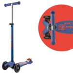 Micro Kickboard – Maxi Deluxe 3-Wheeled, Lean-to-Steer, Swiss-Designed Micro Scooter for Kids, Ages 5-12 (Blue)