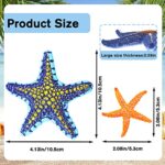 YUJUN 16 Pieces Big Diving Pool Toys, Beach Colorful Starfish Summer Swimming Underwater Pool Toys Soft Rubber Dive Throw for Kids Birthday Swimming Pool Party Favors Fish Tank Stuffer (2 Sizes)