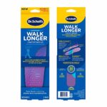 Dr. Scholl’s Walk Longer Insoles, Comfortable Plush Foam Cushioning Inserts for Walking, Hiking, and Standing on Feet All-Day, Stop Soreness in Feet & Legs, Trim to Fit Women’s Shoe Size 6-10, 1 Pair