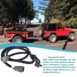 YzusGomumu 69 Inch 4-Pin Trailer Wiring Harness 17275.01 Compatible with 2007-2018 Jeep Wrangler JK JKU Rubicon Sahara Sport Unlimited 2-Door 4-Door Tow Hitch Wiring Trailer Light Connect