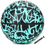 AND1 Fantom Rubber Basketball & Pump (Graffiti Series)- Official Size 7 (29.5”) Streetball, Made for Indoor and Outdoor Basketball Games (Mint)