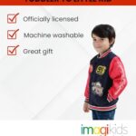 Disney Cars Lightning McQueen Tow Mater Little Boys Zip Up Varsity Bomber Jacket Black/Red 5