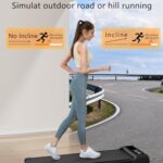 Walking Pad with Incline,Walking Pad, Under Desk Treadmill?Walking Pad 2 in 1 for Walking and Jogging,2.5HP Compact Treadmill for Home Office with Remote Control, 265LBS,LED Display