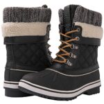 GLOBALWIN Snow Boots For Women Black Women’s Winter Boots 10M