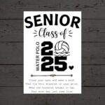 Senior Class of 2025 Water Polo Wish Bracelet, Water Polo Player Gift, End of Season Senior Water Polo Gift, Senior Night Water Polo Gift, Water Polo Graduation Gifts, Water Polo Party Favors