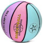 FAKOFIS Youth Basketball Size 5 (27.5”) Premium Rubber Kids Basketball for Indoor Outdoor Backyard Park Pool Play Games (Gift for Children)