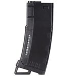 Lancer Tactical Airsoft M4 M16 Series Polymer 130 Round Capacity Transparent Window High Speed MidCap Airsoft Magazine