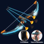 JOYIN LED Bow and Arrow for Kids, Light Up Archery Toy Play Set with Suction Cups Arrows, Targets & Arrow Case, Indoor and Outdoor Hunting Play Gift Toys for Boys Girls 3-12