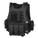 GZ XINXING Black Tactical Airsoft Paintball Vest (Black)