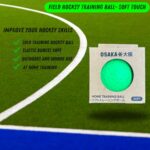 Osaka Premium Field Hockey Training Ball, Solo Training Ball, Soft Ball avoiding Injuries, Thin Bunge Rope